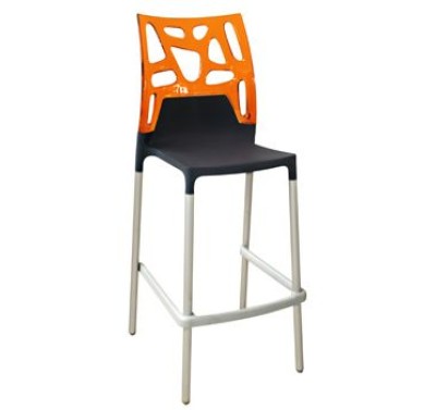 Барный стул EGO-Rok black-orange